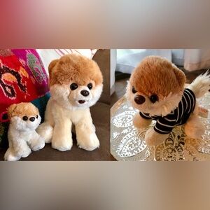 Lot GUND Boo Worlds Cutest Dog Plush Zipper Keychain Stuffed Animals Itty Bitty